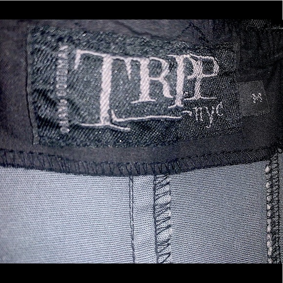 SALE  Vtg Tripp nyc Pinstripe zip Halter with built in cami - Picture 9 of 13